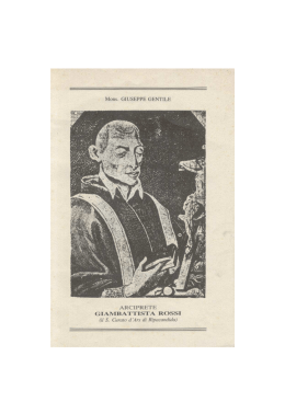 Arciprete Giambattista Rossi - Associazione culturale "Uniti per