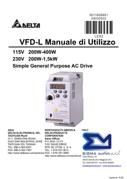 VFD-L_manuale_IT - Sigma Motion srl