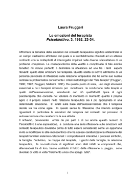 Le emozioni del terapista. Psicobiettivo, 3, 23-34.