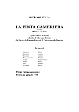 La finta cameriera