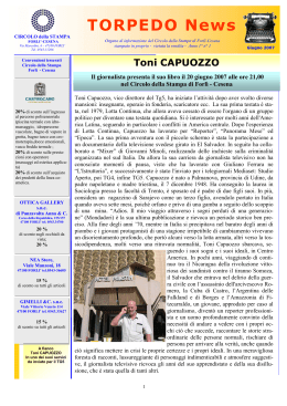 TORPEDO News - Circolo della Stampa FORLI`