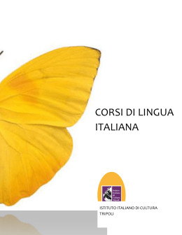 CORSI DI LINGUA ITALIANA