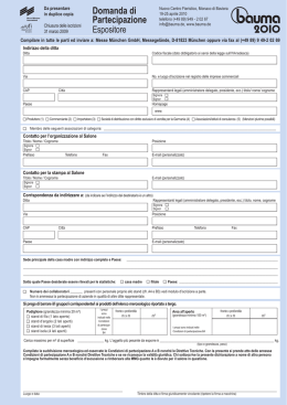 Domanda di Partecipazione - ad.nmm.de