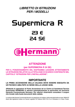 Supermicra R - schede