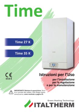 ITALTHERM manuale uso - Certificazione energetica