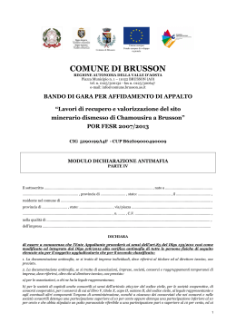 Dichiarazione IV - Comune di Brusson