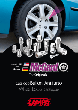 Catalogo Bulloni Antifurto Wheel Locks Catalogue - pilot