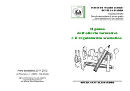 pof e regolamento della scuola primaria e secondaria 2011-2012