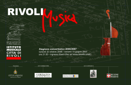 Stagione 2006/2007 - Istituto Musicale Citt&agrave; di Rivoli
