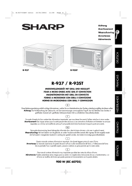 R-93ST/937 Operation-Manual DE FR NL IT ES