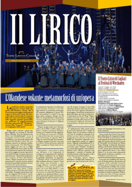 L`Olandese volan e: me amorfosi di un`opera