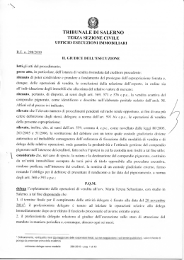 Ordinanza - Aste Legali Giudiziarie