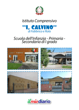 File Diario prima parte - Istituto Comprensivo Italo Calvino – Fabbrico