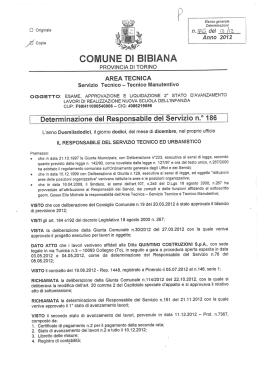 III Originale I7.&Icirc;1Q35 del il /Il - Albo pretorio e trasparenza