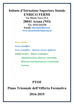 Offerta Formativa 2016-2019