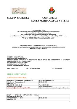 BANDO rivisto rossella - Comune di Santa Maria Capua Vetere