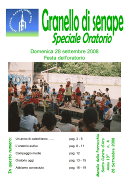 Anno 2008, numero 4 - Parrocchia Santo Curato d`Ars