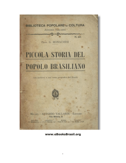 Piccola Storia del Popolo Brasiliano