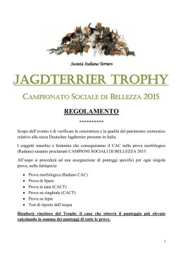 jagdterrier trophy - Società Italiana Terriers