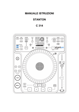 manuale istruzioni stanton c 314