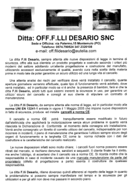 certificazione cancelli a norma