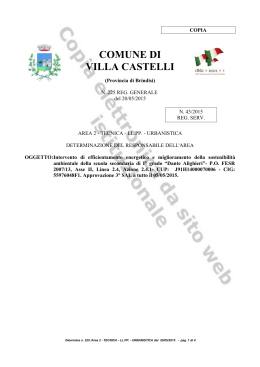 COMUNE DI VILLA CASTELLI