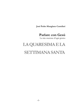 Parlare con Ges&ugrave;