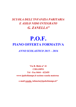 Piano Offerta Formativa