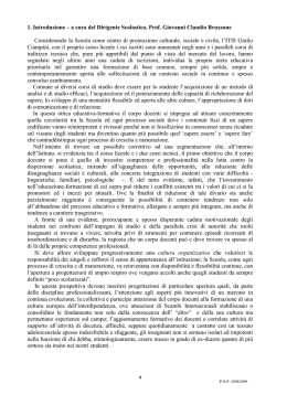1. Introduzione – a cura del Dirigente Scolastico, Prof. Giovanni