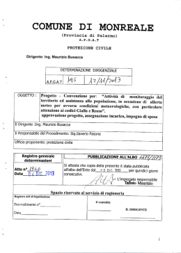 dirigenti - Comune di Monreale
