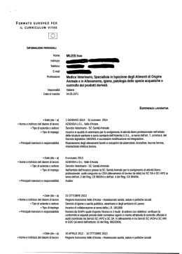 CV - Azienda USL della Valle d`Aosta