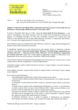 Sopralluogo 04/11/2013 - Comitato Genitori dell`Istituto