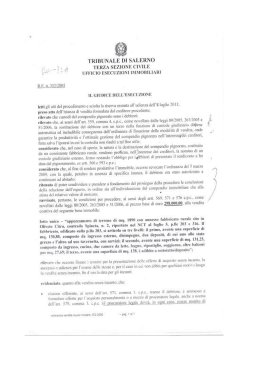 Ordinanza - Aste Legali Giudiziarie