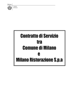 Definitivo Contratto di Servizio senza modifiche evidenziate