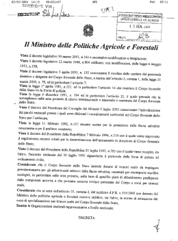 DECRETO MINISTERIALE MiPAAF del 23 dicembre 2003