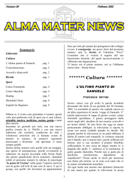 Alma Mater News - Febbraio 2002