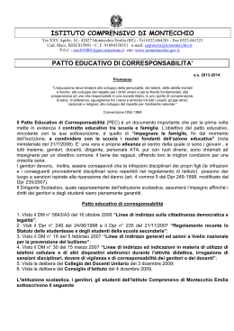 Patto di corresponsabilità - Istituto Comprensivo Montecchio
