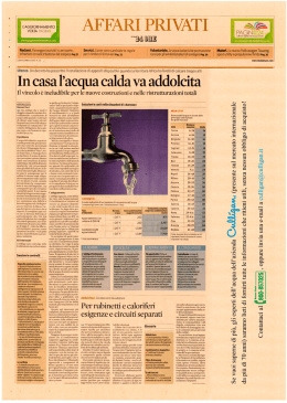 Il Sole 24ore - IDROCENTER Srl