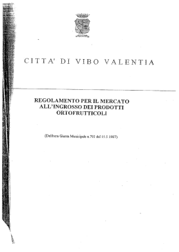 о VОB@ VALEN`ООА. - Comune di Vibo Valentia