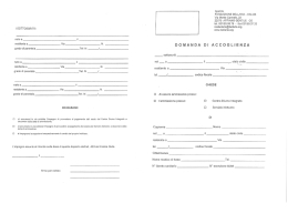 Scarica la Domanda ingresso CDI