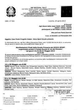 CIRC 543 12 13 apr Fase finale Progetto Helper