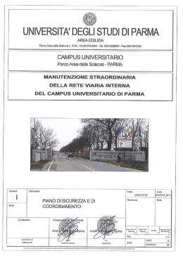 OPP 2013-019 - I PSC - Universit&agrave; degli Studi di Parma