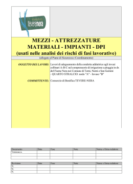 MEZZI - Consorzio di Bonifica Tevere-Nera