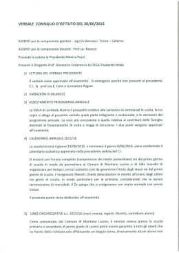 verbale consiglio d`istituto del 30/06/2015