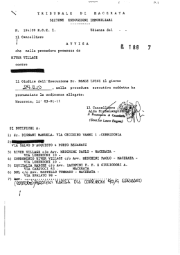 TRIBUNALE n: MACERATA SEZIONE - esim