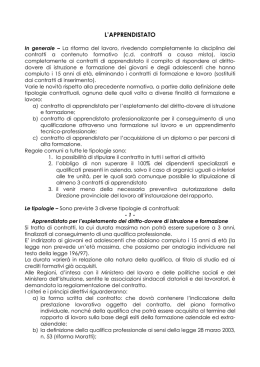 l`apprendistato