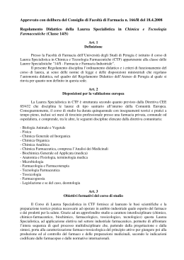 Regolamento didattico - Università degli Studi di Perugia