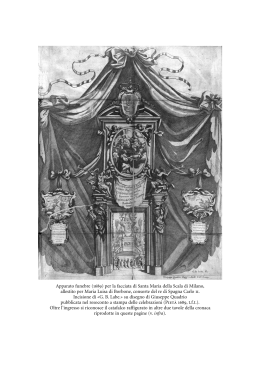 Apparato funebre (1689) per la facciata di Santa Maria della Scala