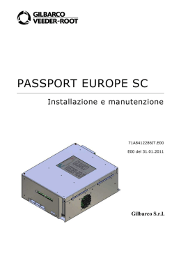 Manuale d`installazione e manutenzione