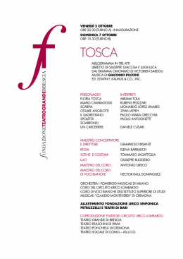 tosca - Teatro Grande